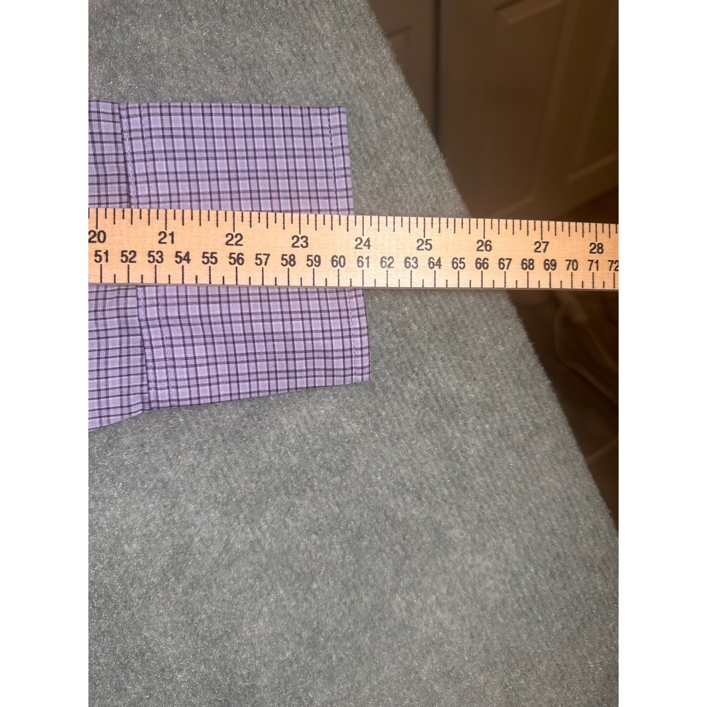 Wrangler Western Shirts Mens XXL Purple Plaid Long Sleeve Snap Button Down 75204 - Picture 9 of 10